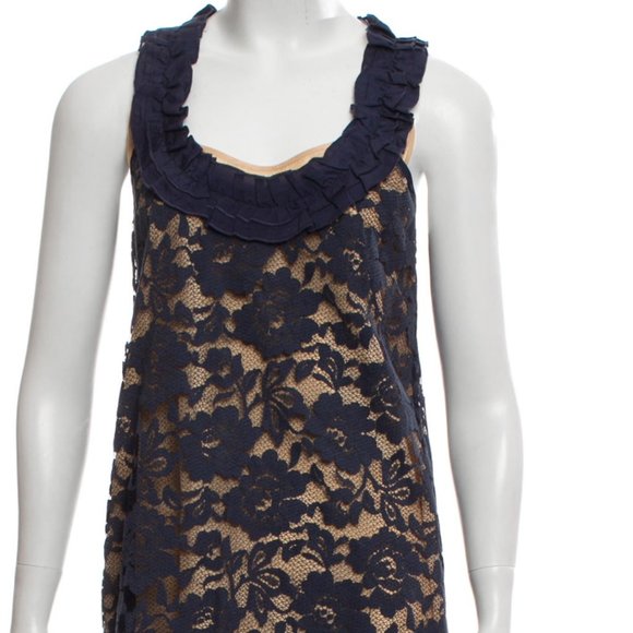 Calypso St Barth Blue Lace Sun Dress Razor Back S - Picture 3 of 5